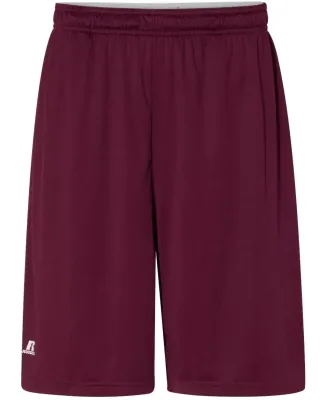Russel Athletic TS7X2M 10" Essential Shorts with Pockets Maroon