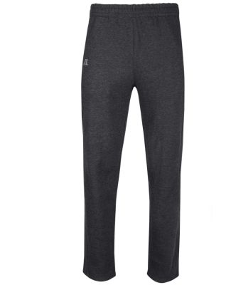 Russel Athletic 82PNSM Cotton Rich Fleece Open Bottom Sweatpants with Pockets Charcoal Grey Heather