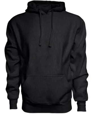 J America 8846 Sport Weave Hooded Sweatshirt Black