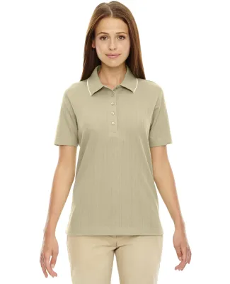 Extreme by Ash City 75045  Ladies' Needle-Out Interlock Polo SAND DUNE 756
