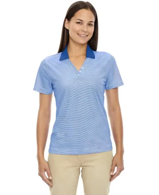 75115 Ash City - Extreme Eperformance™ Ladies' Launch Snag Protection Striped Polo
