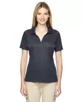 75118 Ash City - Extreme Eperformance™ Ladies' Propel Interlock Polo with Contrast Tape CARBON 456