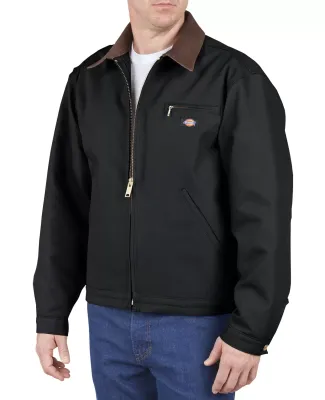 Dickies Workwear 758T Unisex Tall Duck Blanket Lined Jacket BLACK