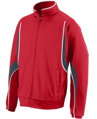 Augusta Sportswear 7710 Rival Jacket Red/ Slate/ White