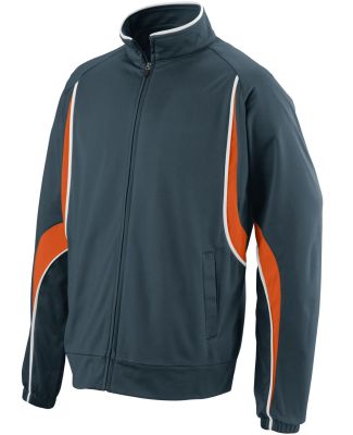 Augusta Sportswear 7710 Rival Jacket Slate/ Orange/ White
