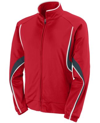 Augusta Sportswear 7712 Women's Rival Jacket Red/ Slate/ White