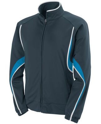 Augusta Sportswear 7712 Women's Rival Jacket Slate/ Power Blue/ White