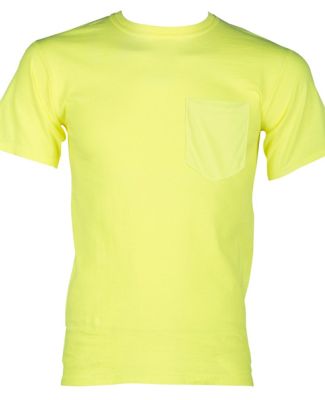 ML Kishigo 9126 100% Cotton T-Shirt with Pocket Lime