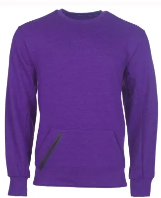 Russel Athletic 82CNSM Cotton Rich Crewneck Sweatshirt Purple Heather