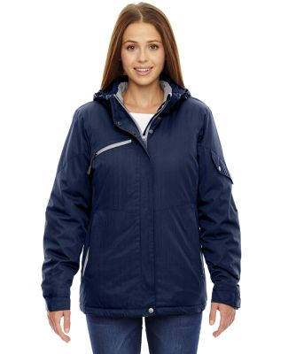 North End 78209 Ladies' Rivet Textured Twill Insulated Jacket NIGHT