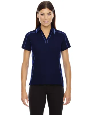 78648 Ash City - North End Sport Red Ladies' Sonic Performance Polyester Piqué Polo NIGHT/ LT N BLU