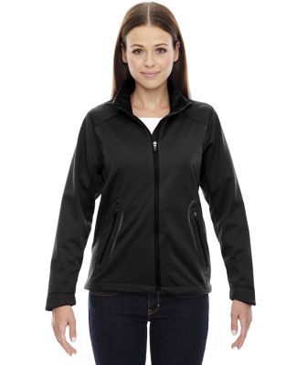 78655 Ash City - North End Sport Red Ladies' Splice Three-Layer Light Bonded Soft Shell Jacket with Laser Welding BLACK