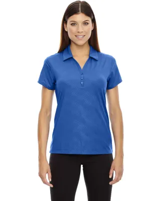 78659 Ash City - North End Sport Red Ladies' Maze Performance Stretch Embossed Print Polo NAUTICAL BLUE