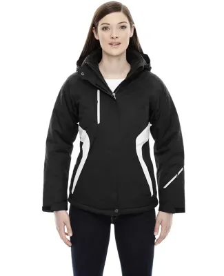78664 Ash City - North End Sport Red Ladies' Apex Seam-Sealed Insulated Jacket BLACK