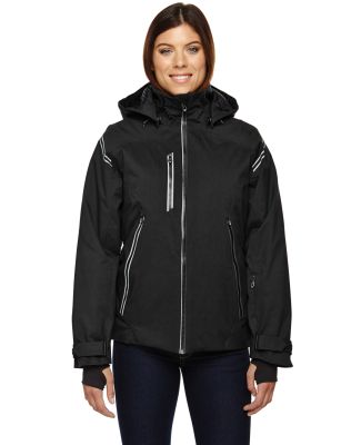 78680 Ash City - North End Sport Red Ladies' Ventilate Seam-Sealed Insulated Jacket BLACK