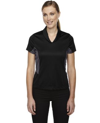 78683 Ash City - North End Sport Red Ladies' Rotate UTK cool.logik™ Quick Dry Performance Polo BLACK