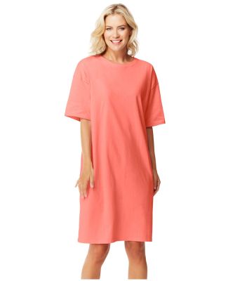 Hanes 5660 Women's Wear Around Tee Charisma Coral