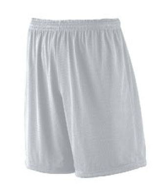 Augusta Sportswear 842 Tricot Mesh Short/Tricot Lined Silver Grey