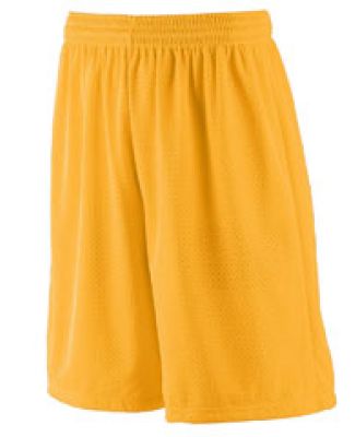 Augusta Sportswear 849 Youth Long Tricot Mesh Short/Tricot Lined Gold