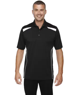 85112 Ash City - Extreme Eperformance™ Men's Tempo Recycled Polyester Performance Textured Polo BLACK 703