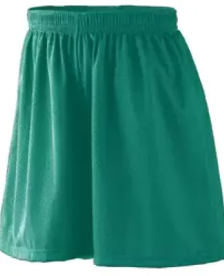 Augusta Sportswear 859 Girls' Tricot Mesh Short Dark Green