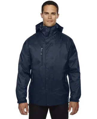 North End 88120 Adult Performance 3-in-1 Seam-Sealed Hooded Jacket MIDNIGHT NAVY