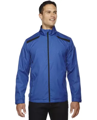 North End 88188 Men's Tempo Lightweight Recycled Polyester Jacket with Embossed Print NAUTICAL BLUE