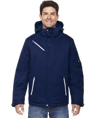 North End 88209 Men's Rivet Textured Twill Insulated Jacket NIGHT