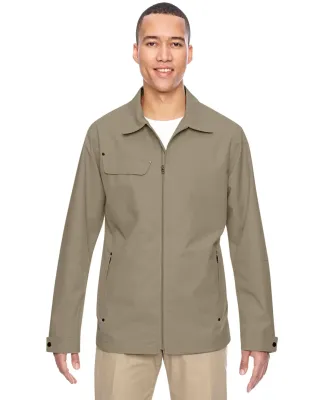 North End 88218 Men's Excursion Ambassador Lightweight Jacket with Fold Down Collar STONE