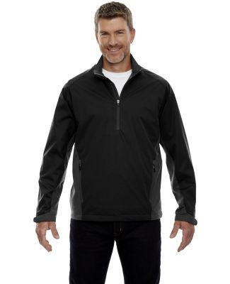 88656 Ash City - North End Sport Red Men's Paragon Laminated Performance Stretch Wind Shirt BLACK