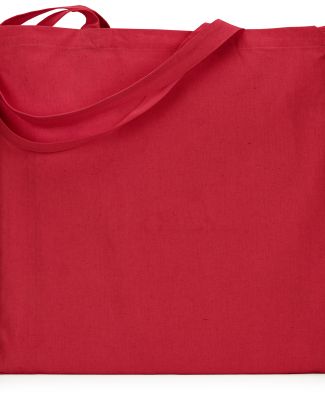 8865 UltraClub® Cotton Canvas Tote RED