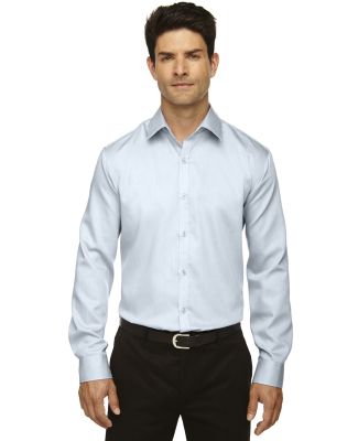 88673 North End Sport Blue boulevard Men's Wrinkle-Free 2-Ply 80's Cotton Dobby Shirt COOL BLUE