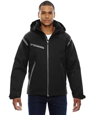 88680 Ash City - North End Sport Red Men's Ventilate Seam-Sealed Insulated Jacket BLACK