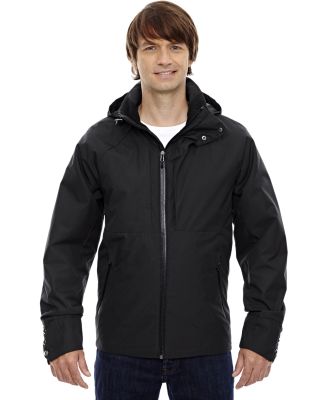 88685 Ash City - North End Sport Blue Men's Skyline City Twill Insulated Jacket with Heat Reflect Technology BLACK 703