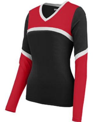 Augusta Sportswear 9210 Women's Cheerflex Rise Up Shell Black/ Red/ White