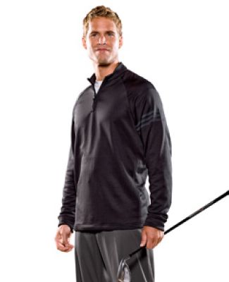 Adidas A295 Men's Performance Textured Quarter-Zip Pullover