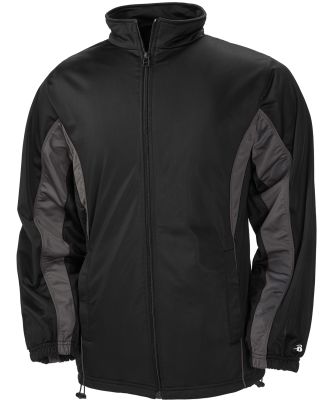 B2703 Badger Drive Youth Jacket BLACK/ GRAPHITE