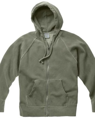 C1564 Comfort Colors Drop Ship 10 oz. Garment-Dyed Full-Zip Hooded Sweatshirt SAGE