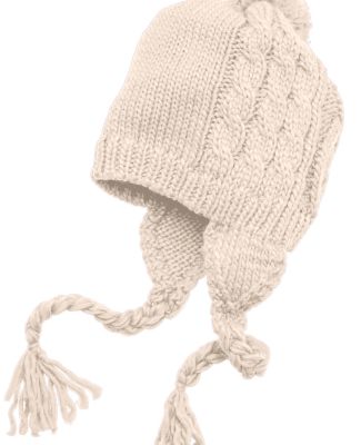 DT617 District Cabled Beanie with Pom 