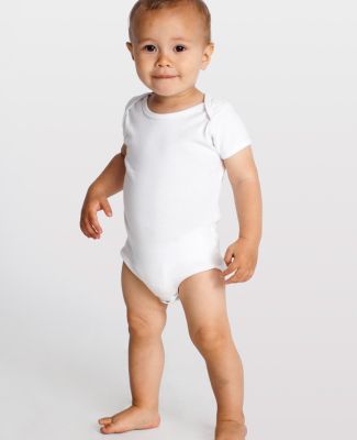 4001ORG American Apparel Organic Infant Baby Rib Short Sleeve One-Piece 