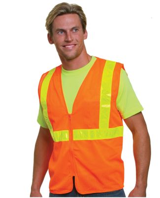 Bayside BA3780 Mesh Safety Vest - Orange