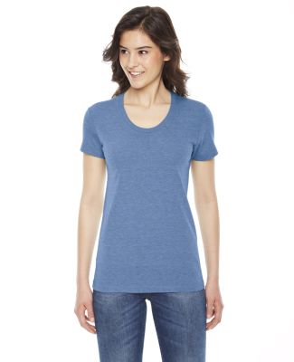 TR301 American Apparel Women's Tri-blend Short Sleeve Track Tee Athletic Blue (Discontinued)