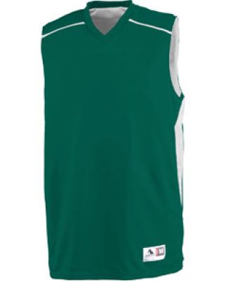 Augusta Sportswear 1170 Slam Dunk Jersey Dark Green/ White