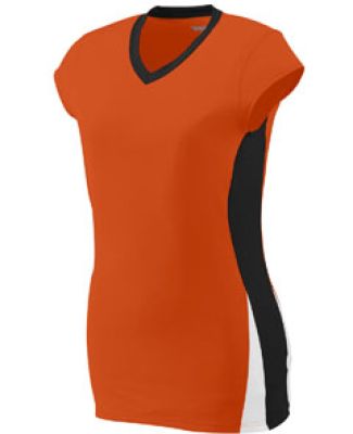 Augusta Sportswear 1310 Women's Hit Jersey Orange/ Black/ White