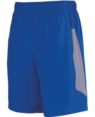 Augusta Sportswear 3308 Preeminent Training Short Royal/ Graphite Heather