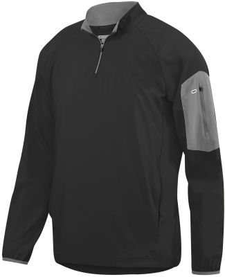 Augusta Sportswear 3311 Preeminent Half-Zip Pullover Black/ Graphite