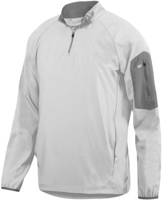 Augusta Sportswear 3311 Preeminent Half-Zip Pullover White/ Graphite