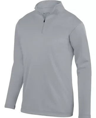 Augusta Sportswear 5507 Wicking Fleece Quarter-Zip Pullover Athletic Grey