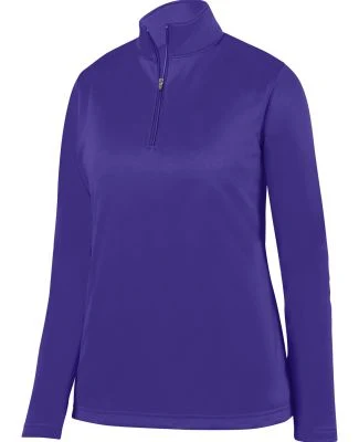 Augusta Sportswear 5509 Women's Wicking Fleece Quarter-Zip Pullover Purple