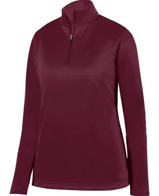 Augusta Sportswear 5509 Women's Wicking Fleece Quarter-Zip Pullover Maroon
